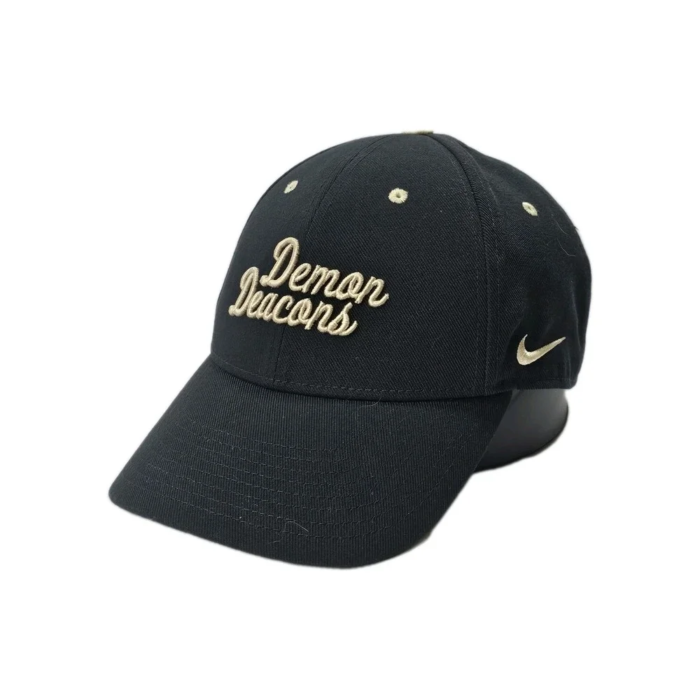 Wake Forest Demon Deacons Black Hat Nike Legacy 91‎ Adjustable Hook & Loop Cap